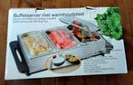 Buffetserver met warmhoudplaat, Huis en Inrichting, Ophalen of Verzenden, Gebruikt