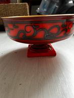 Vintage fruitschaal Flora Gouda Tokio vierkante voet, Ophalen of Verzenden