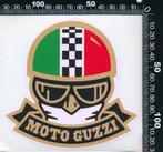 Sticker: Moto Guzzi (Helm), Ophalen of Verzenden, Zo goed als nieuw, Auto of Motor