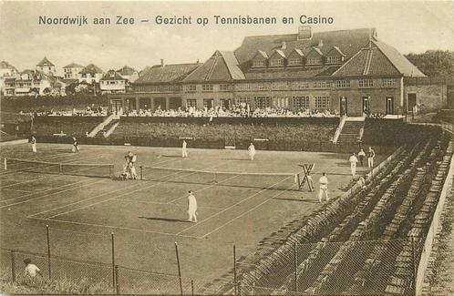 (388-310-027) Noordwijk Gezicht op Tennisbanen en Casino, Verzamelen, Ansichtkaarten | Nederland, Zuid-Holland, Ophalen of Verzenden