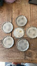 6 Tinnen onderzetters, Antiek en Kunst, Ophalen of Verzenden