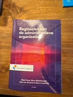 Beginselen Administratieve Organisatie, Boeken, Studieboeken en Cursussen, Ophalen of Verzenden, Gelezen, MBO