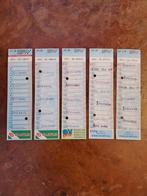 Set van 5 strippenkaarten uit de jaren negentig, Verzenden, Overige soorten, Zegels, Bonnen of Punten