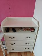 Witte commode met 3 lades – 1027845 cm - werkt goed, Ophalen, Gebruikt, 75 tot 100 cm, Voetruimte