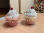 Twee cupcake kerstboom hangers, Diversen, Kerst, Ophalen of Verzenden, Zo goed als nieuw