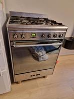 Smeg Oven met 4-pits Gasfornuis, Witgoed en Apparatuur, Fornuizen, Ophalen, Gebruikt, 4 kookzones, Gas