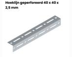 Hoeklijn geperforeerd 40x40x2,5mm lengte 3000mm, Ophalen of Verzenden, Nieuw, 250 mm of meer, Overige typen