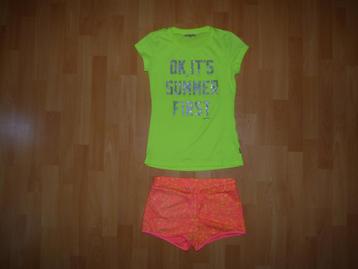 Leuke zomerset (shirt/short)van Vingino, maat 164 (14) NIEUW beschikbaar voor biedingen