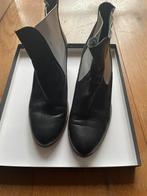 Zwarte dameslaarsjes, maat 41, echt leer, Kleding | Dames, Schoenen, Zwart, Lage of Enkellaarzen, Ophalen of Verzenden, Zo goed als nieuw