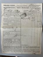 Frankeerings nota Nederlandse spoorwegen, Ophalen of Verzenden, Gebruikt, Trein, Overige typen