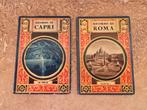 2 antieke Italiaanse Boekjes in Art Nouveau vol met foto's, Antiek en Kunst, Ophalen of Verzenden