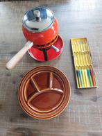 Vintage fondueset, Witgoed en Apparatuur, Fonduesets, Ophalen of Verzenden, Zo goed als nieuw, Brander