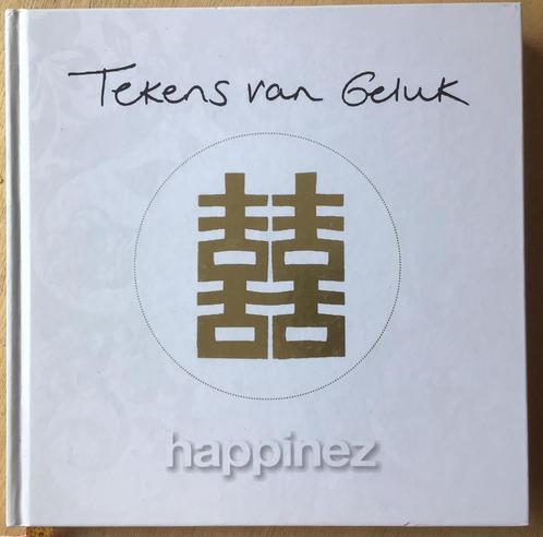 Happinez - Boek Tekens van Geluk - ZGAN, Boeken, Esoterie en Spiritualiteit, Zo goed als nieuw, Overige typen, Spiritualiteit algemeen