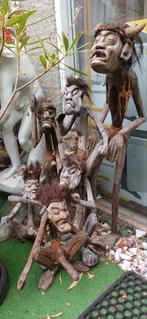 6 authentieke handgesneden indianen, Ophalen