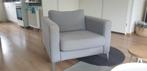 Ikea fauteuil 'Karlstad' in nette staat grijs rvs poot, Huis en Inrichting, Stoelen, Ophalen, Zo goed als nieuw, Metaal, Ikea