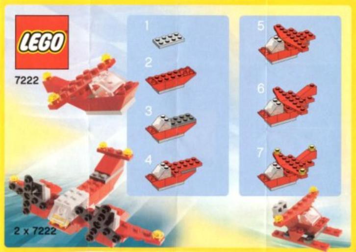 Lego 7222 kleine rode helicopter met bouwinstructie., Kinderen en Baby's, Speelgoed | Duplo en Lego, Gebruikt, Lego, Complete set