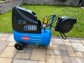 Airpress Luchtcompressor met haspel 1.5HP / 24 liter / 8 bar beschikbaar voor biedingen