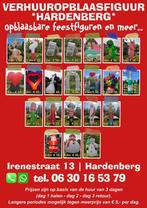 opblaasbare feestartikelen, mascotte pakken en Sint Piet enz, Ophalen, Zo goed als nieuw