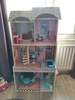 Groot Barbiehuis met Meubels - Zo Goed Als Nieuw!, Kinderen en Baby's, Speelgoed | Poppenhuizen, Ophalen, Zo goed als nieuw, Poppenhuis