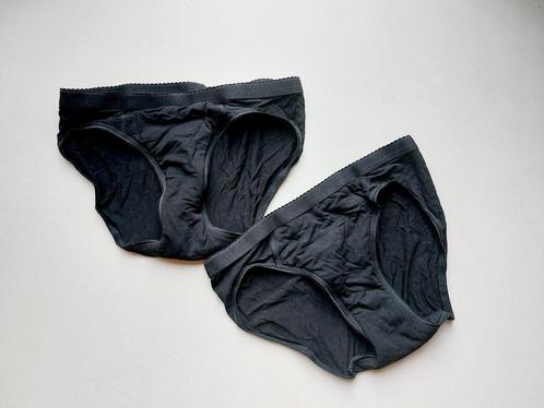Swaens Bamboo Menstruatie Onderbroek XS - 2 stuks nieuw!, Kleding | Dames, Ondergoed en Lingerie, Slip, Zwart, Ophalen of Verzenden