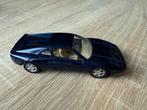 Ferrari 288 G10 Shell Maisto blauw 1/36, Hobby en Vrije tijd, Modelauto's | Overige schalen, Verzenden, Zo goed als nieuw, Auto