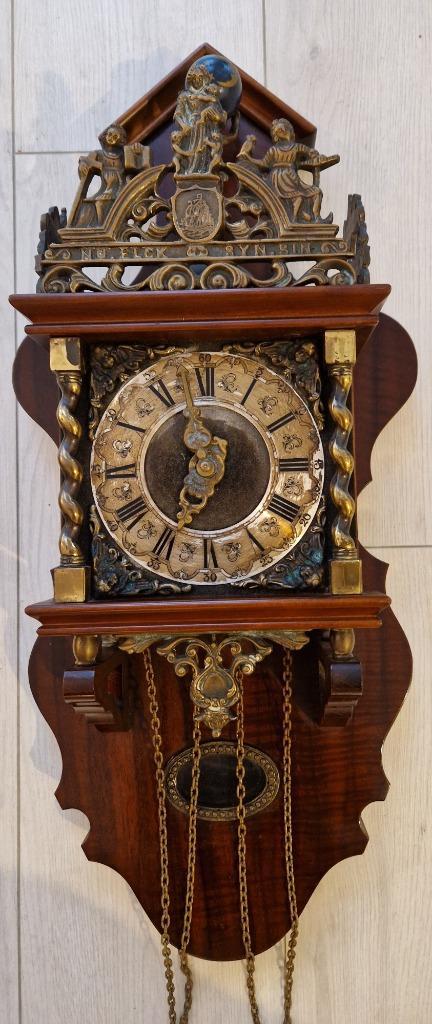 Zaanse wandklok, Antiek en Kunst, Antiek | Klokken, Ophalen of Verzenden