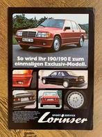 Folder Mercedes-Benz 190/190E W201 Lorinser 1983, Zo goed als nieuw, Mercedes-Benz, Mercedes, Ophalen of Verzenden