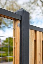 Antraciet betonpalen 10x10 + lateien | Los te koop, Ophalen, Overige materialen, 1 tot 2 meter, Minder dan 3 meter