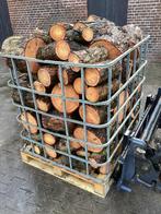 Haardhout blokken van een lariks dood op stam, Tuin en Terras, Haardhout, Ophalen