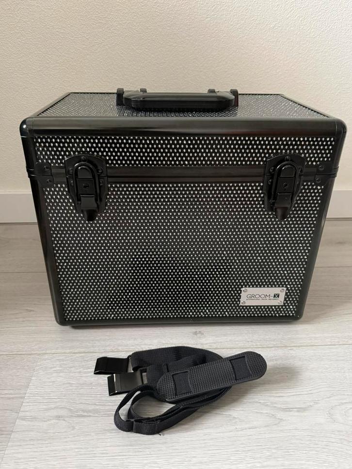 Groom-X Beautycase Beauty Koffer Caviar Zwart, Sieraden, Tassen en Uiterlijk, Beautycases, Gebruikt, Hardcase, Zwart, Ophalen of Verzenden