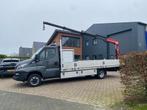 Iveco automaat met kraan open laadbak met autolaadkraan, Auto's, Bestelauto's, Te koop, Zilver of Grijs, 3500 kg, Iveco