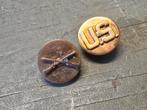 WWII US set infantry/us collar disks, Verzamelen, Militaria | Tweede Wereldoorlog, Ophalen of Verzenden, Landmacht, Amerika, Embleem of Badge
