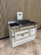Luxe Fornuis Morice 120cm crème + Gasoven & Warmhoudkast, Witgoed en Apparatuur, Fornuizen, Warmhoudplaat, 60 cm of meer, Ophalen of Verzenden
