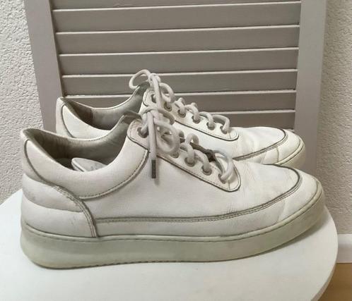 leren mannensneakers van Tommy H of Filling Pieces mt 41, Kleding | Heren, Schoenen, Gedragen, Wit, Ophalen of Verzenden