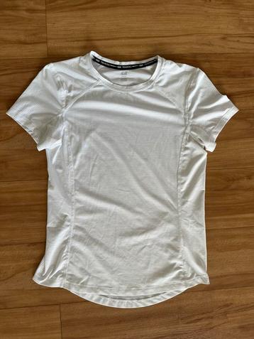 Wit sport t-shirt van H&M running - maat S beschikbaar voor biedingen