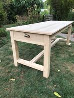 Mooie eiken boerentafel, Ophalen, Eikenhout, 200 cm of meer, 50 tot 100 cm