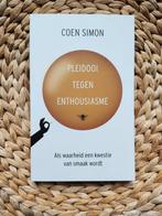Coen Simon - Pleidooi tegen enthousiasme, Ophalen of Verzenden, Zo goed als nieuw