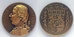 Bronzen penning Prins Willem V, Nederland, Brons, Verzenden