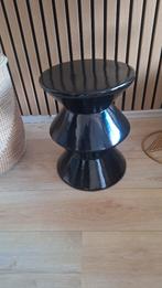 Bijzettafel zwart, Huis en Inrichting, Tafels | Bijzettafels, Minder dan 55 cm, Rond, Zo goed als nieuw, Ophalen