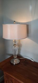 vintage tafellamp, Ophalen, Gebruikt, Glas, 50 tot 75 cm