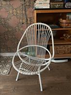 Vintage rotan stoel, Tuin en Terras, Tuinstoelen, Ophalen, Gebruikt, Rotan