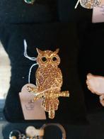 Gouden Uil Broche Nieuw, Sieraden, Tassen en Uiterlijk, Minder dan 4 cm, Nieuw, Ophalen of Verzenden, Goud