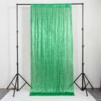 Groen Glitter Gordijn / Pailletten Achtergrond Feest Party, Huis en Inrichting, Stoffering | Gordijnen en Lamellen, Verzenden