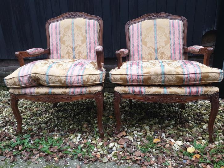 2 lodewijk fauteuils, Antiek en Kunst, Antiek | Meubels | Stoelen en Banken, Ophalen