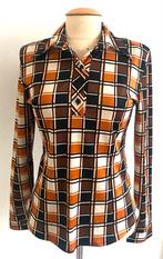 Vintage 70 Ties blouse (38), Vintage, Ophalen of Verzenden, Zo goed als nieuw, Maat 36 (S)