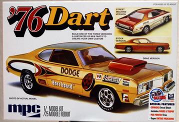 Dodge Dart Sport 1976, 1/25, MPC, Modelbouw Kit beschikbaar voor biedingen