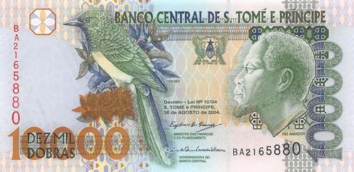 St. Thomas en Prince 10.000 Dobras 2004 Unc, Banknote24, Postzegels en Munten, Bankbiljetten | Afrika, Los biljet, Overige landen