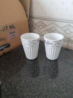 2 nieuwe koffie mokken, Ophalen, Nieuw, Overige stijlen, Kop(pen) en/of Schotel(s)