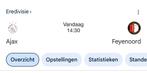 Gezocht: 1 kaartje Ajax-Feyenoord, Eén persoon, December