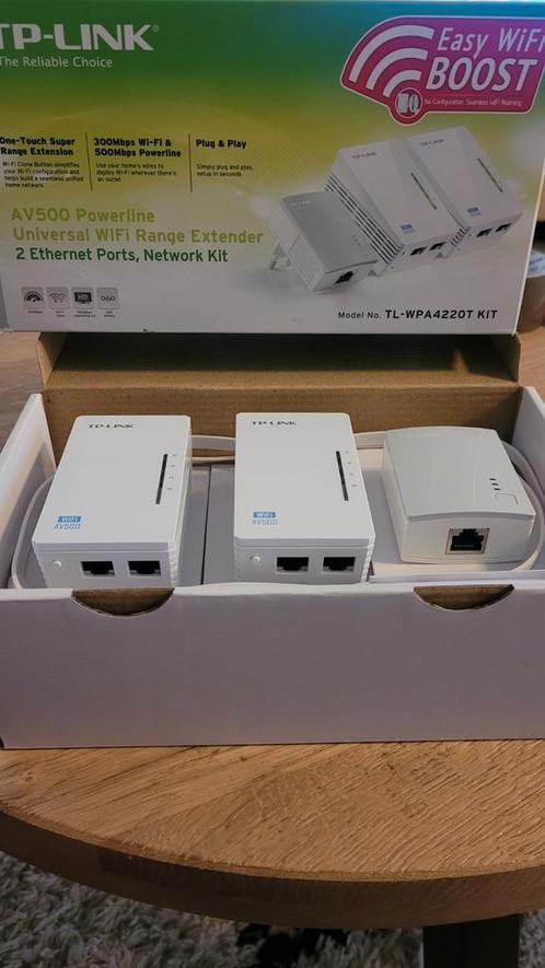 TP-Link TL-WPA4220T KIT nieuw in doos, Computers en Software, Netwerk switches, Zo goed als nieuw, Ophalen of Verzenden